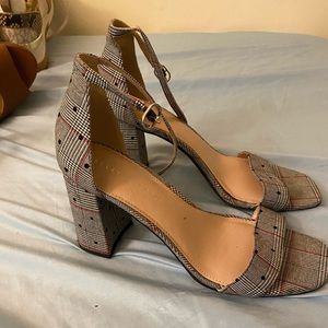 Brand new out of box polka dot and plaid shoes.